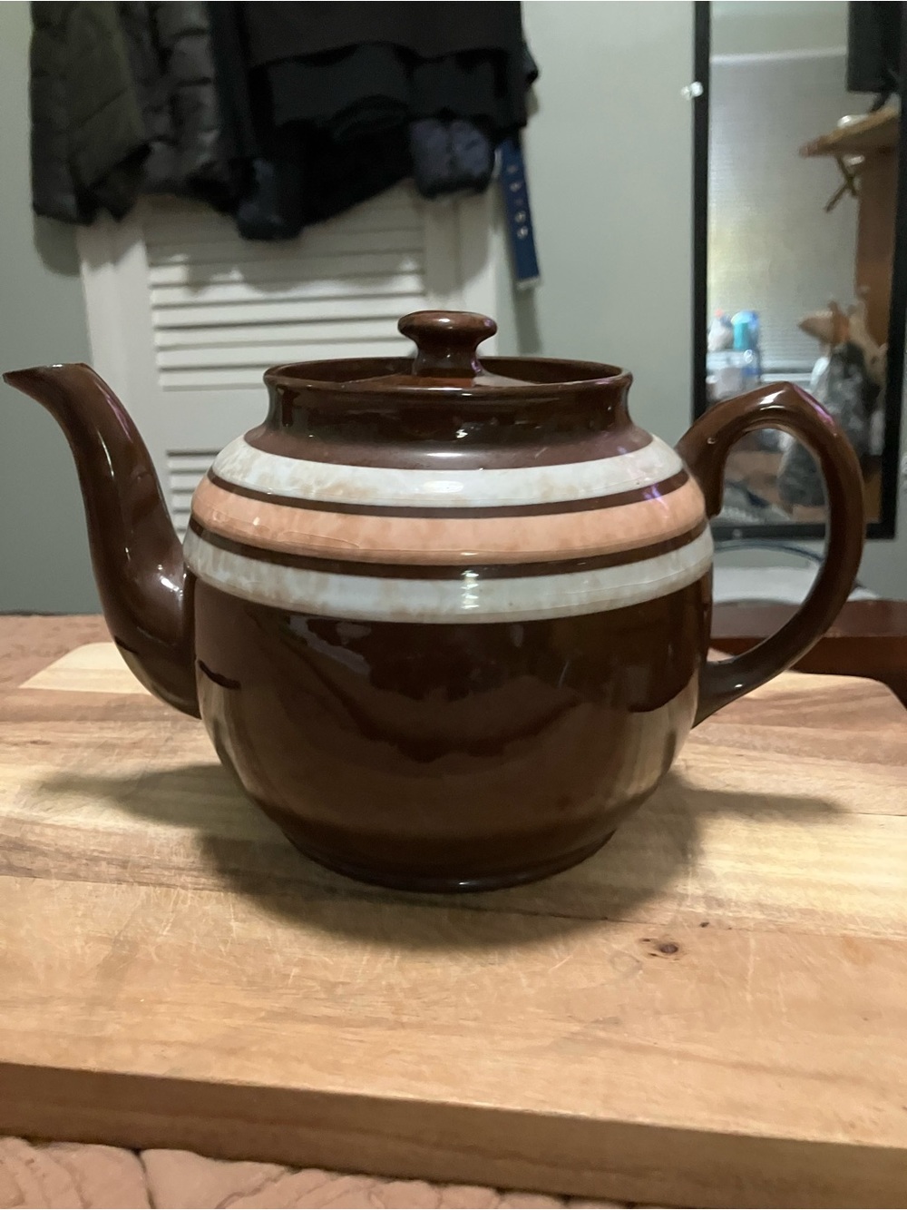 Vintage Sadler Brown Betty Style Teapot